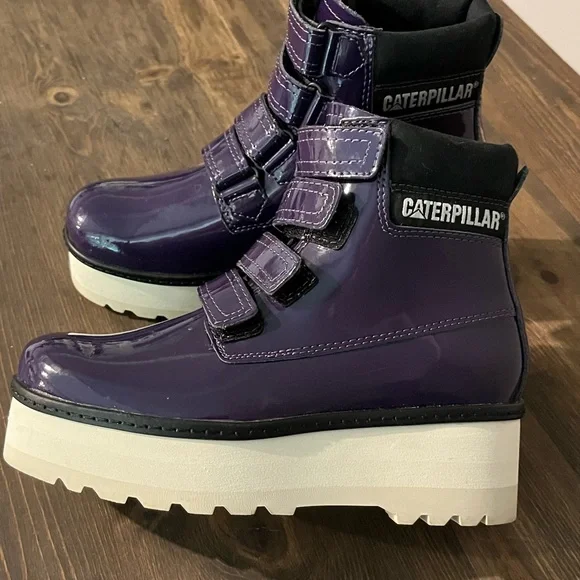 Caterpillar Platform Boots in Gothic Grape - Picture 1 of 7